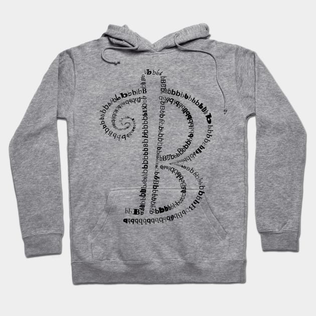 B letter Hoodie by hedehede